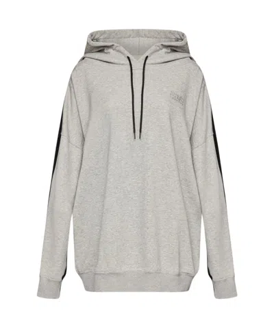 MM6 MAISON MARGIELA MM6 MAISON MARGIELA DOUBLE FRONT DRAWSTRING HOODIE