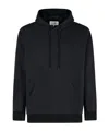 Mm6 Maison Margiela Numbers-motif Hoodie In Black