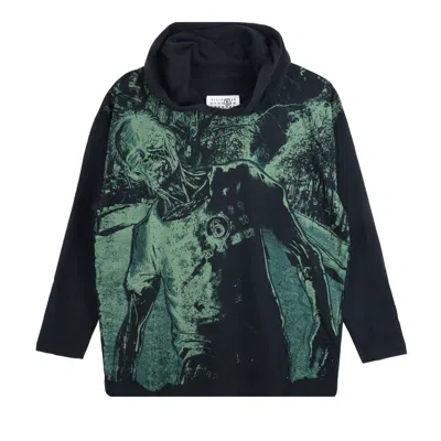 Pre-owned Mm6 Maison Margiela Numbers Motif Hoodie 'black' | Women's Size L