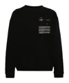Mm6 Maison Margiela Numbers-motif Jersey Sweatshirt In Black