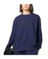 Mm6 Maison Margiela Numbers-motif Jersey Sweatshirt In Blue