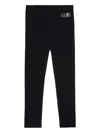 Mm6 Maison Margiela Numbers-motif Leggings In Black
