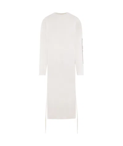 Mm6 Maison Margiela Numbers-motif Long T-shirt In White
