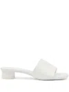 Mm6 Maison Margiela Numbers-motif Mules In White
