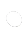 Mm6 Maison Margiela Numbers-motif Necklace In Metallic