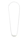 Mm6 Maison Margiela Numbers-motif Necklace In Metallic
