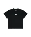 Mm6 Maison Margiela Numbers Motif-patch Cotton T-shirt In Black
