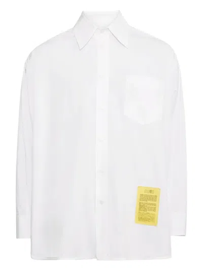 Mm6 Maison Margiela Cotton Shirts In White