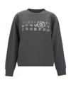 Mm6 Maison Margiela Numbers Motif-print Sweatshirt In Black