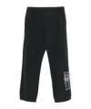Mm6 Maison Margiela Numbers Printed Wide-leg Track Trousers In Black