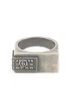 Mm6 Maison Margiela Numbers-motif Ring In Silver