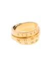Mm6 Maison Margiela Mm6 By Maison Margiela Numbers-motif Ring In Yellow