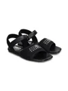 Mm6 Maison Margiela Numbers-motif Sandals In Black