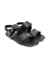 Mm6 Maison Margiela Numbers-motif Sandals In Black
