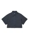 Mm6 Maison Margiela Numbers-motif Shirt In Blue