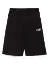 Mm6 Maison Margiela Numbers-motif Shorts In Black