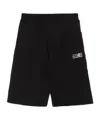 Mm6 Maison Margiela Numbers-motif Shorts In Black