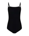 Mm6 Maison Margiela Numbers-motif Sleeveless Bodysuit In Black
