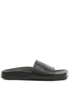 Mm6 Maison Margiela Numbers-motif Slides In Black