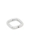 Mm6 Maison Margiela Numbers-motif Square Ring In White