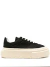 Mm6 Maison Margiela Numbers-motif Round Toe Sneakers In Black