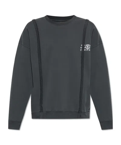 MM6 MAISON MARGIELA MM6 MAISON MARGIELA NUMBERS-MOTIF DROP SHOULDER SWEATSHIRT