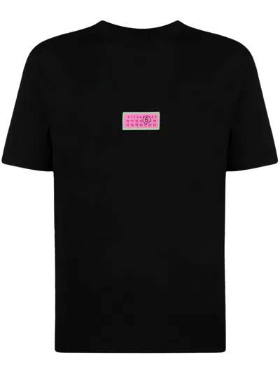 Mm6 Maison Margiela Man T-shirt Black Size S Cotton