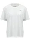 Mm6 Maison Margiela Mm6 By Maison Margiela Relaxed-fit Cotton T-shirt With Subtle Logo Detail In White