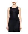 Mm6 Maison Margiela Numbers-motif Tank Top In Black