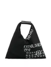 Mm6 Maison Margiela Numbers-motif Tote Bag In Black