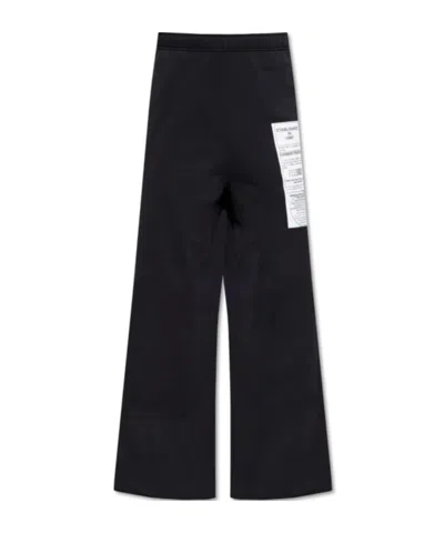 Mm6 Maison Margiela Numbers-motif Track Pants In Black