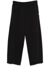 Mm6 Maison Margiela Numbers-motif Track Pants In Black