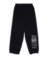 Mm6 Maison Margiela French Terry Sweatpants With Logo Print Kids In Black