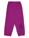 Mm6 Maison Margiela Numbers-motif Track Pants In Purple