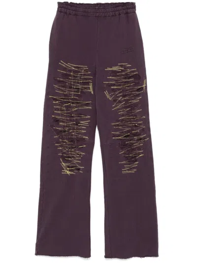MM6 MAISON MARGIELA NUMBERS-MOTIF TRACK PANTS
