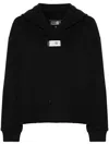 Mm6 Maison Margiela Numbers-patch Hoodie In Black