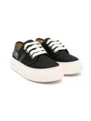 Mm6 Maison Margiela Numbers-patch Sneakers In Black