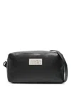 Mm6 Maison Margiela Numbers-plaque Zipped Crossbody Bag In 黑色