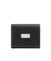 Mm6 Maison Margiela Numbers-plaque Tri-fold Wallet In Black