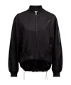 Mm6 Maison Margiela Mm6 By Maison Margiela Numbers-print Bomber Jacket In Black