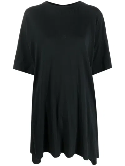 Mm6 Maison Margiela Numbers-print Cotton Playsuit In Black