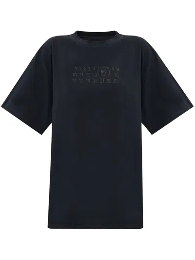 MM6 MAISON MARGIELA NUMBERS-PRINT COTTON T-SHIRT