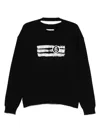 Mm6 Maison Margiela Numbers-print Sweater In Black