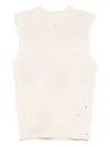 Mm6 Maison Margiela Numbers-print Vest In Neutrals