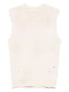 Mm6 Maison Margiela Numbers-print Vest In Neutrals