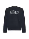 Mm6 Maison Margiela Black Numeric Signature Mm6 Sweatshirt In Black