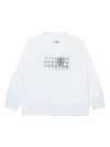 Mm6 Maison Margiela Numbers Sweatshirt In Weiss