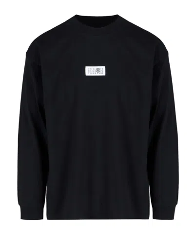 MM6 MAISON MARGIELA MM6 MAISON MARGIELA LOGO PATCH CREWNECK SWEATSHIRT