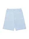 Mm6 Maison Margiela Numbers Track Shorts In Blue