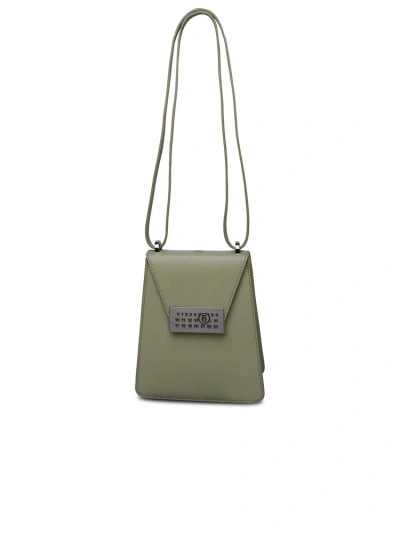 Mm6 Maison Margiela Numbers Vertical Strapped Shoulder Bag In Green